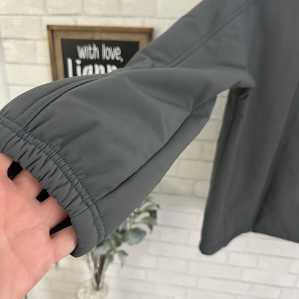 ALL IN MOTION Men’s Gray Hooded Softshell Fleece Jacket - Picture 4 of 11